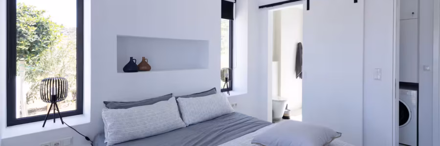 Villa La Natura Naxos – Innenhof mit Pflanzen