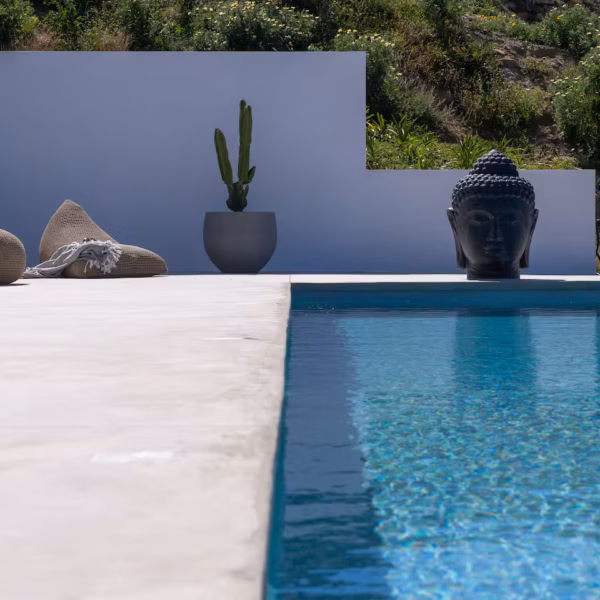 Villa La Natura Naxos – Schlafzimmer mit Meerblick