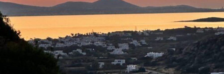 Sonnenuntergang auf Naxos – Blick von der Villa La Natura